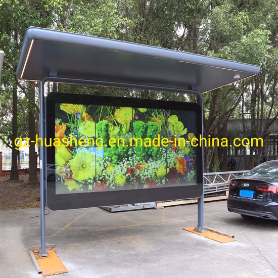Smart LED/LCD Bus Stop Shelter (HS-BS-S001) -Average Lead Time One Month